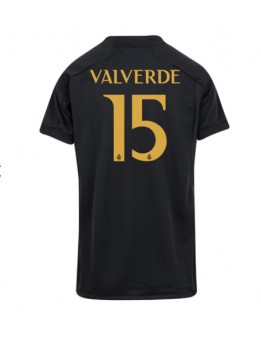 Real Madrid Federico Valverde #15 Replika Tredje Kläder Dam 2023-24 Kortärmad